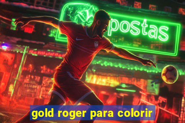 gold roger para colorir